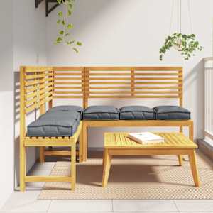 Polštář 6 pcs Antracit 40 x 40 x 8 cm Oxford látka - obrázek 1