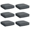 vidaXL Padi 6 tk Oxfordi kangas Antratsiit 40 x 40 x 8 cm