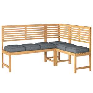 Polštář 6 pcs Antracit 40 x 40 x 8 cm Oxford látka - obrázek 3