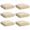 vidaXL Padi 6 pcs Oxfordi kangas Beež 40 x 40 x 8 cm
