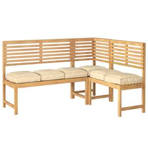 Polštář 6 pcs Béžová 40 x 40 x 8 cm Oxford látka - obrázek 3