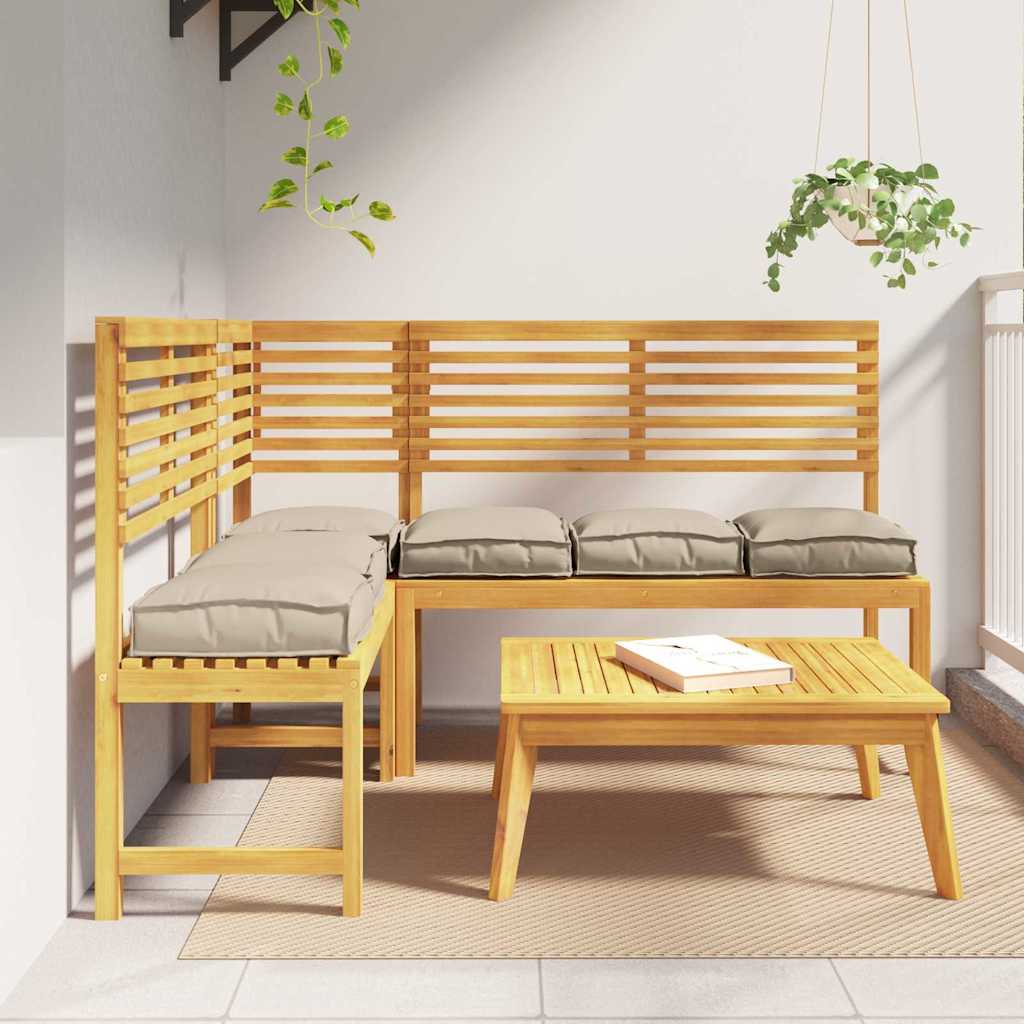 vidaXL Pernă pentru șezut din paleți 6 pcs Gri taupe 40 x 40 x 8 cm