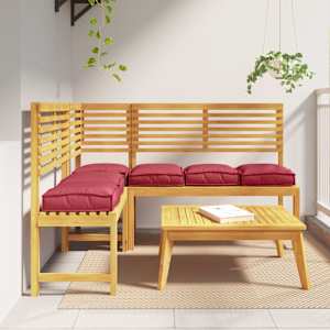 Polštář 6 pcs Víno Červené 40 x 40 x 8 cm Oxford látka - obrázek 1