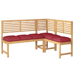 Polštář 6 pcs Víno Červené 40 x 40 x 8 cm Oxford látka - obrázek 3