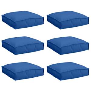 Polštář 6 pcs Královská modrá 40 x 40 x 8 cm Oxford látka - obrázek 2