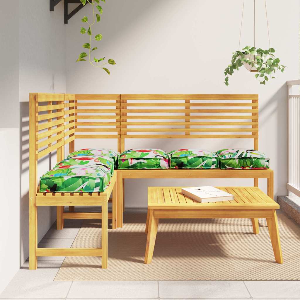 Udendørs pude Sæt med 6 Tropisk jungle Polyester 40 x 40 x 8 cm