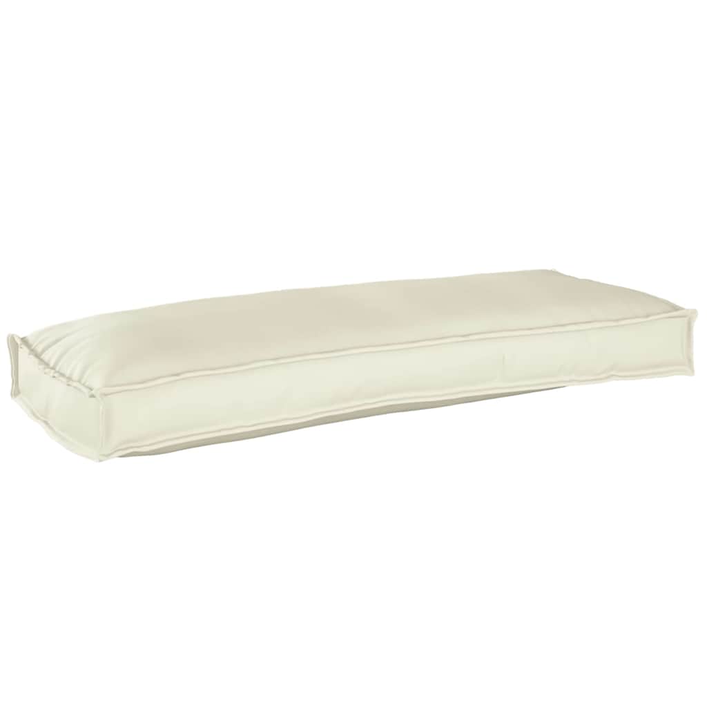 Udendørs Pude Cremefarvet Bomuld 100 cm x 40 cm x 8 cm