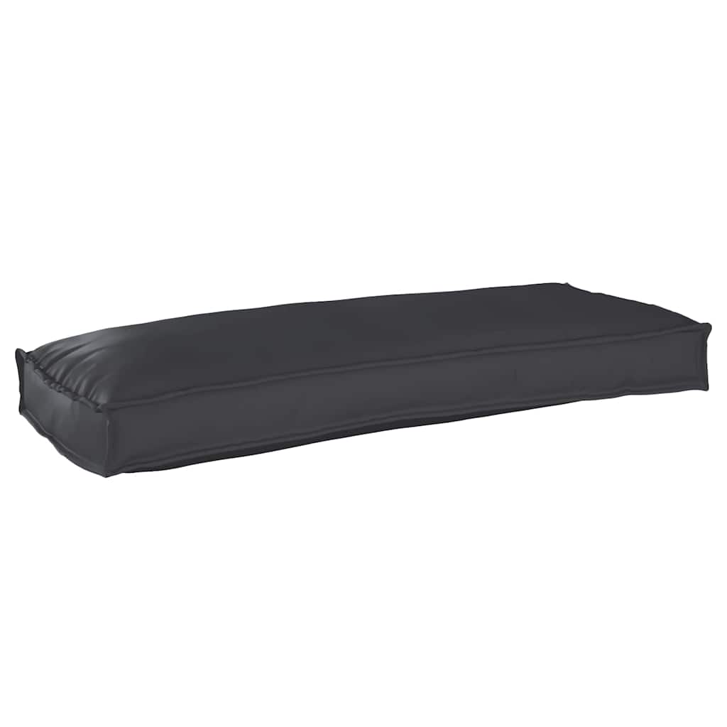 Udendørs pude Sort Polyester 100 x 40 x 8 cm Aftagelige betræk