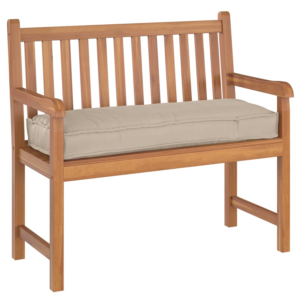 vidaXL Pernă pentru bancă din paleți Gri taupe 110 x 40 x 8 cm