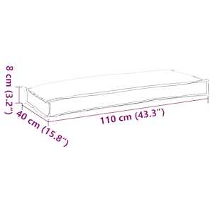 Polštář List Vzor listů 110 x 40 x 8 cm Oxford látka - obrázek 8