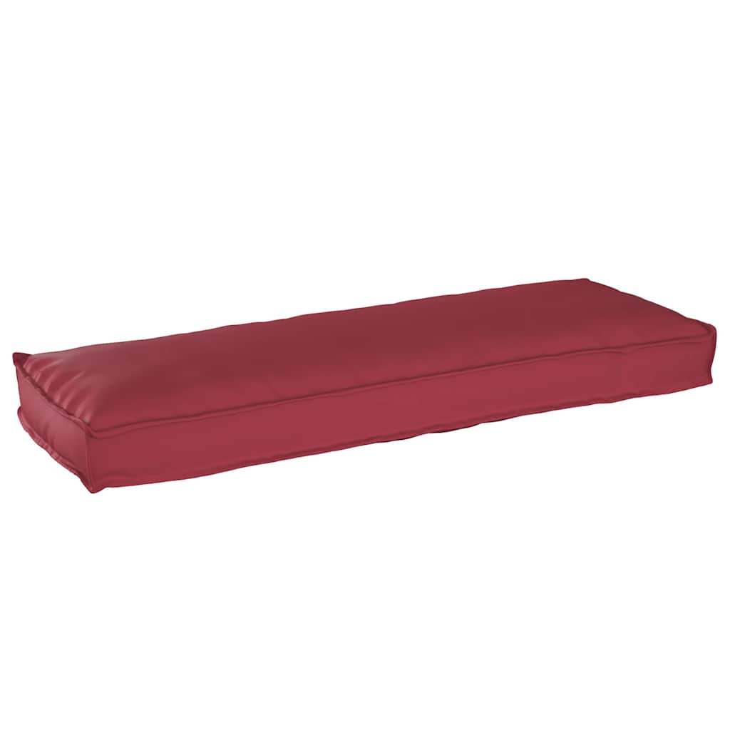 vidaXL Pallepute for benk Vinrød 120 x 40 x 8 cm Oxford-stoff