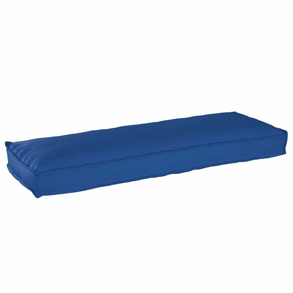 vidaXL Pernă pentru bancă din paleți Albastru regal 120 x 40 x 8 cm