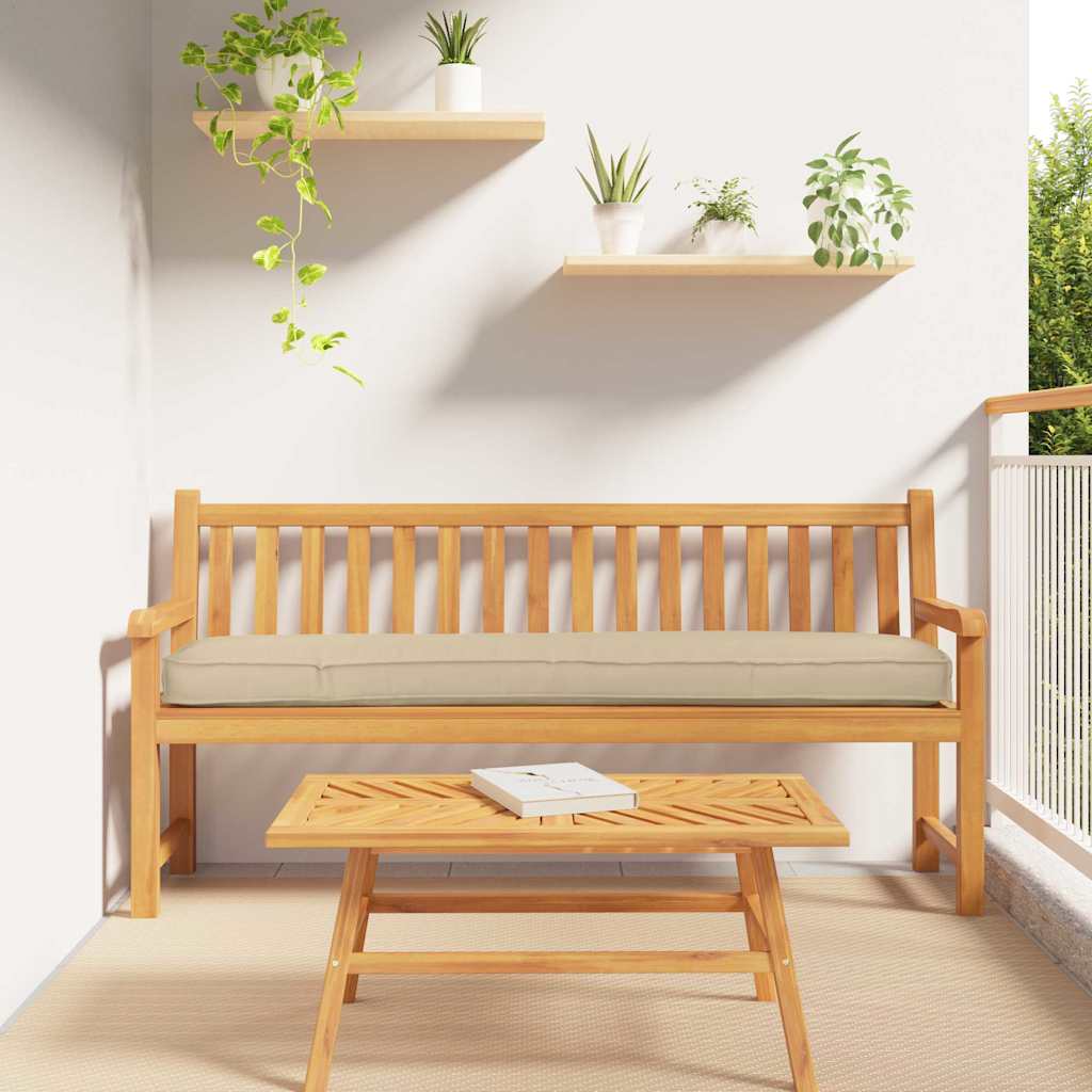 vidaXL Perna pentru palet Bej 180 x 40 x 8 cm Tafeta Oxford