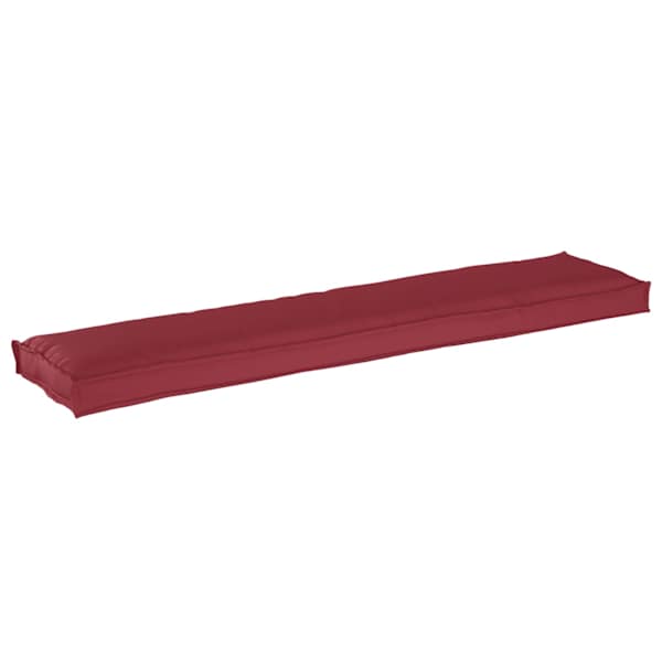 vidaXL Palleti padi Oxfordi kangas Veinpunane 180 x 40 x 8 cm