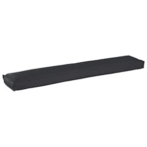 vidaXL Palleti padi Must 200 x 40 x 8 cm Oxfordi kangas