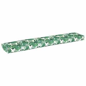 vidaXL Palleti padi Lilled Lehe muster 200 x 40 x 8 cm Oxfordi kangas