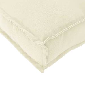 Sada polštářů na paletu 2 pcs Krémová 100 x 40 x 8 cm - obrázek 6
