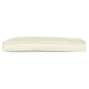 Sada polštářů na paletu 2 pcs Krémová 100 x 40 x 8 cm - obrázek 3