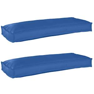 Sada polštářů na paletu 2 pcs Královská modrá 100 x 40 x 8 cm - obrázek 2