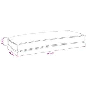 Sada polštářů na paletu 2 pcs Královská modrá 100 x 40 x 8 cm - obrázek 13