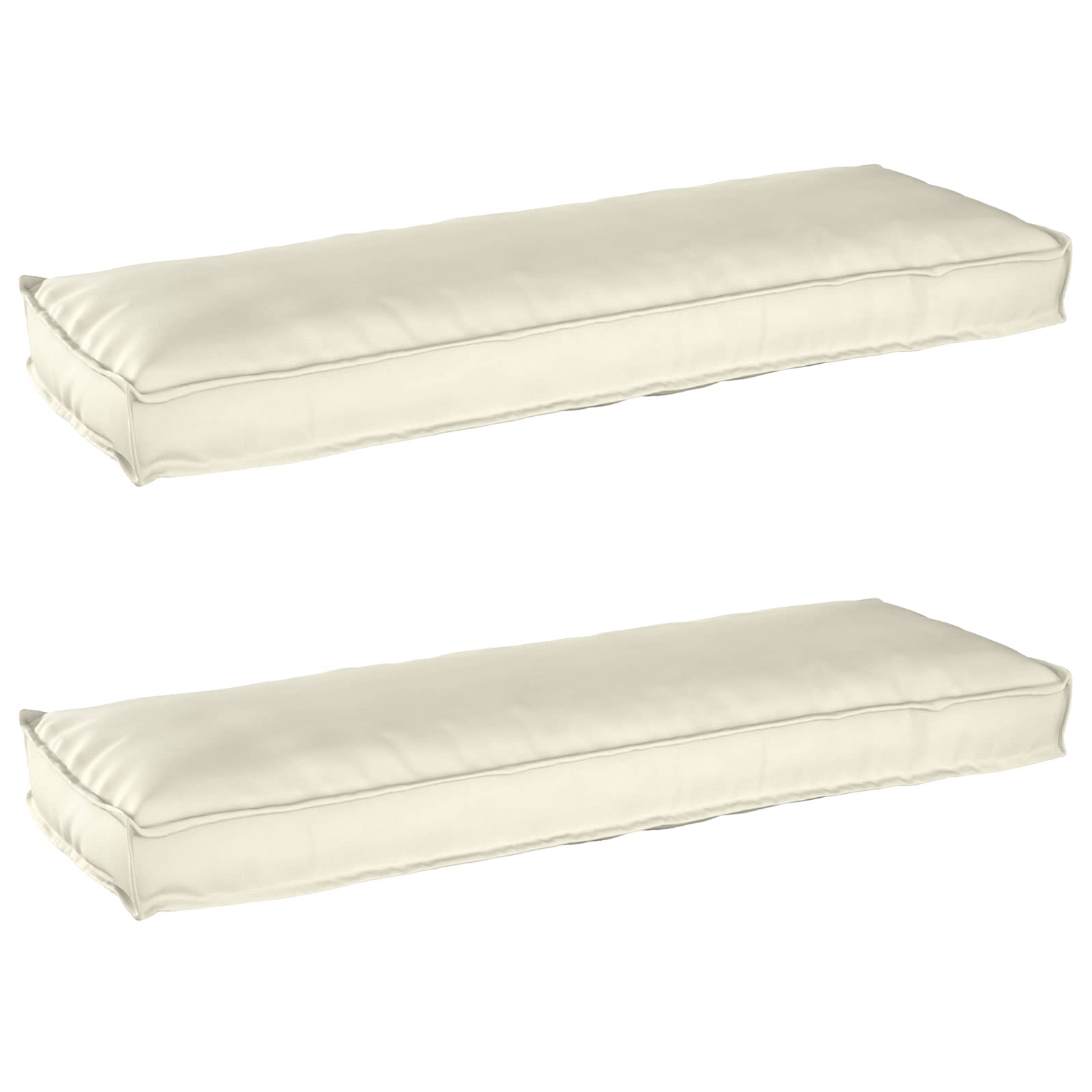 vidaXL Set de perne pentru palet 2 pcs Crem 120 x 40 x 8 cm