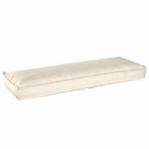 Sada polštářů na paletu 2 pcs Krémová 120 x 40 x 8 cm - obrázek 2