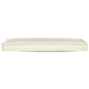 Sada polštářů na paletu 2 pcs Krémová 120 x 40 x 8 cm - obrázek 3