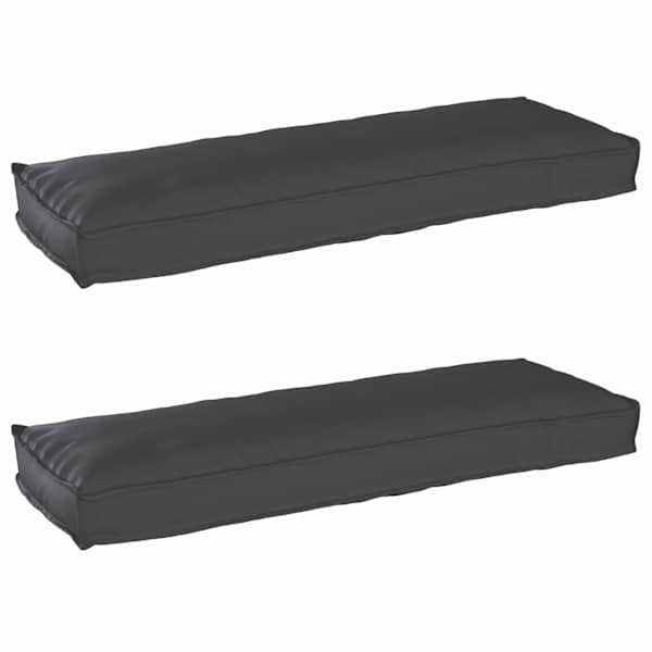 vidaXL Pallet padjakomplekt 2 tk Oxfordi kangas Must