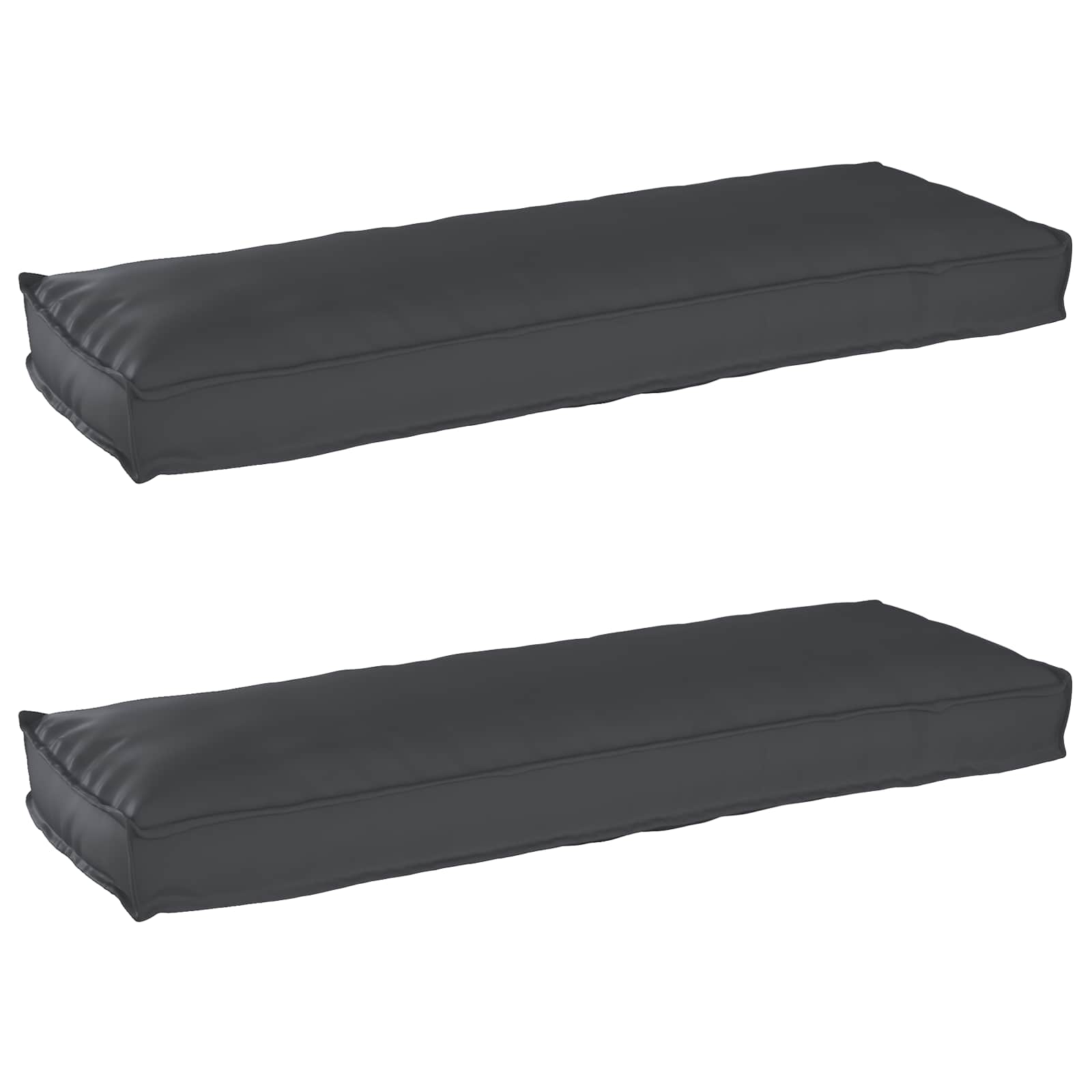 vidaXL Set de perne pentru palet 2 pcs Negru 120 x 40 x 8 cm