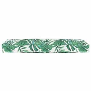 Sada polštářů na paletu 2 pcs Vzor listů 120 x 40 x 8 cm - obrázek 3
