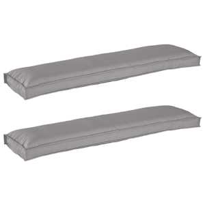 vidaXL Pallet padjakomplekt 2 tk Oxfordi kangas Hall 150 x 40 x 8 cm