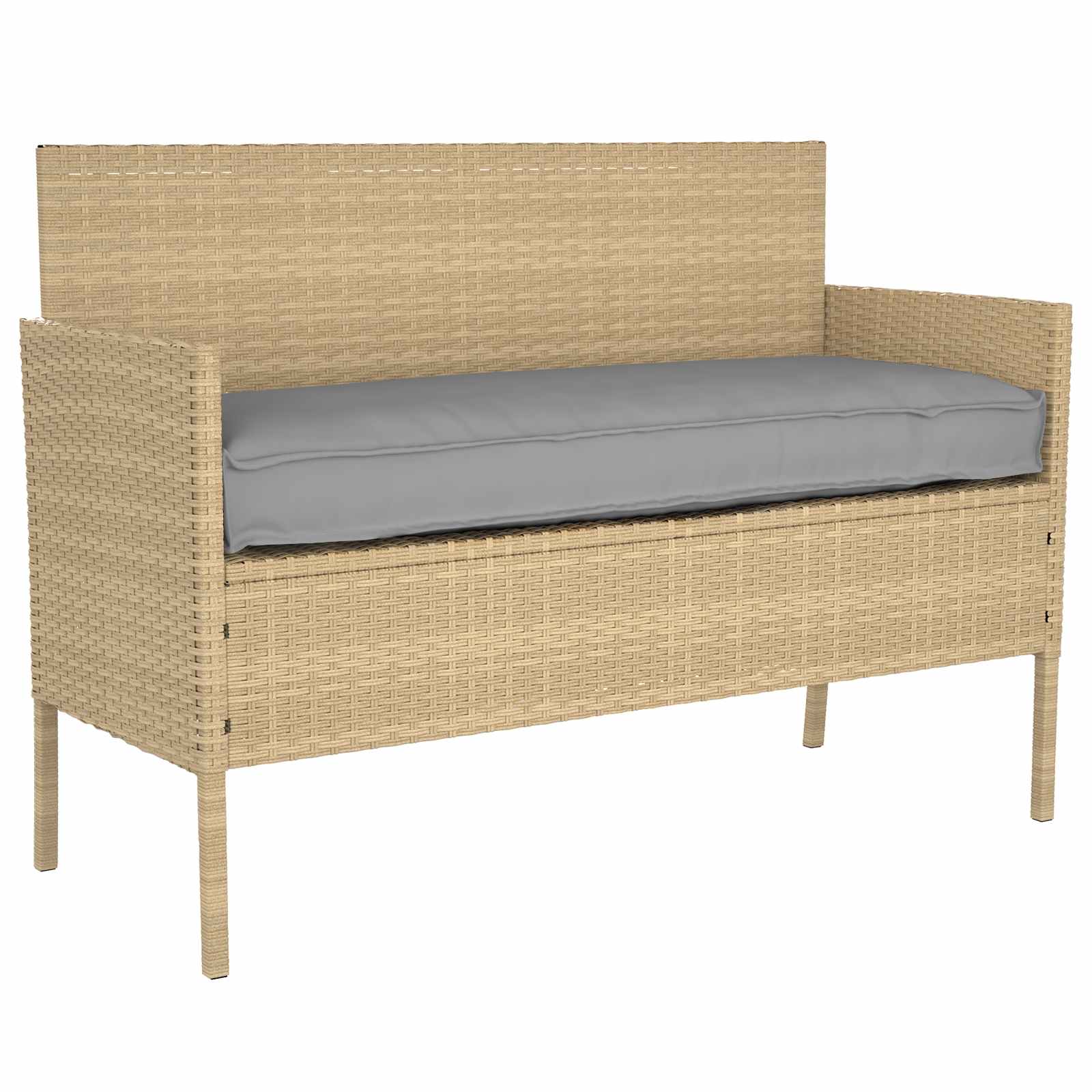 Thumbnail - vidaXL Pallet Kissen Set 2 pcs Grau 150 x 40 x 8 cm Oxford-Stoff