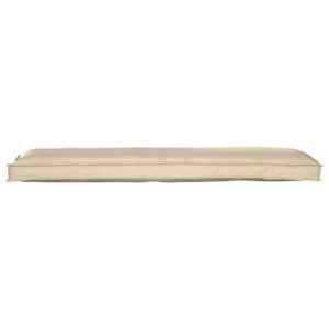 Sada polštářů na paletu 2 pcs Béžová 150 x 40 x 8 cm - obrázek 3