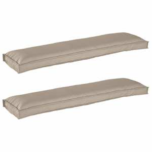 Sada polštářů na paletu 2 pcs Taupe 150 x 40 x 8 cm - obrázek 1
