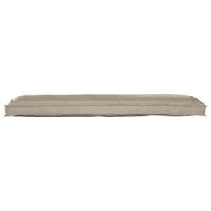 Sada polštářů na paletu 2 pcs Taupe 150 x 40 x 8 cm - obrázek 3