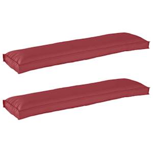 Sada polštářů na paletu 2 pcs Víno Červené 150 x 40 x 8 cm - obrázek 1