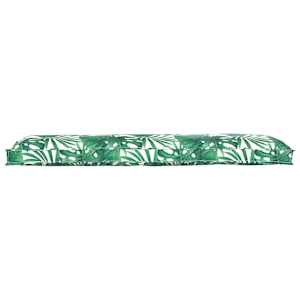 Sada polštářů na paletu 2 pcs Vzor listů 150 x 40 x 8 cm - obrázek 3