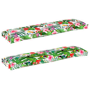 Sada polštářů na paletu 2 pcs Tropická džungle 150 x 40 x 8 cm - obrázek 1
