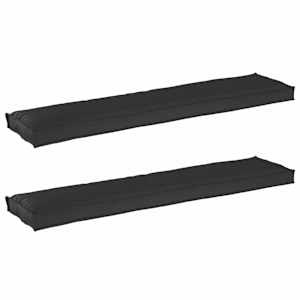 Sada polštářů na paletu 2 pcs Černá 180 x 40 x 8 cm - obrázek 2