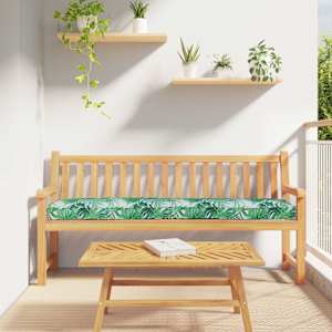 Sada polštářů na paletu 2 pcs Vzor listů 180 x 40 x 8 cm - obrázek 1