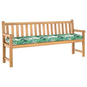Sada polštářů na paletu 2 pcs Vzor listů 180 x 40 x 8 cm - obrázek 3