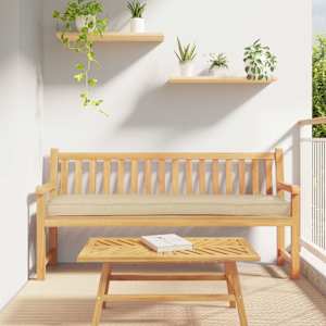 Sada polštářů na paletu 2 pcs Béžová 200 x 40 x 8 cm - obrázek 1