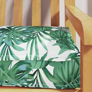 Sada polštářů na paletu 2 pcs Vzor listů 200 x 40 x 8 cm - obrázek 5