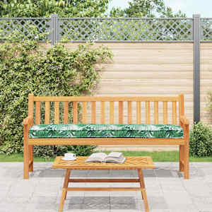 Sada polštářů na paletu 2 pcs Vzor listů 200 x 40 x 8 cm - obrázek 4