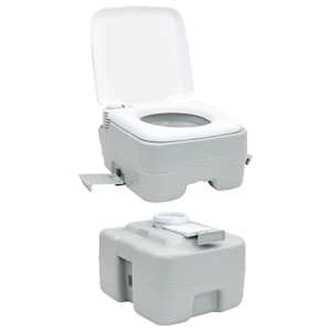 Campingové WC Šedá a bílá 41,5 x 36,5 x 42 cm Polyethylen - obrázek 11