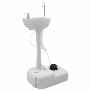 Stojalo za umivanje rok za kampiranje Siva 50,5 x 33 x 103 cm