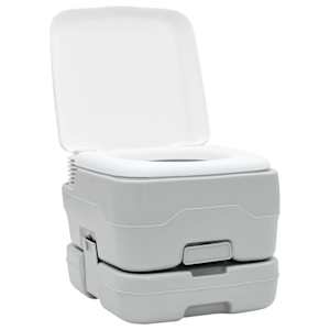 Set kempovací toalety 2 pcs Šedá a bílá - obrázek 6