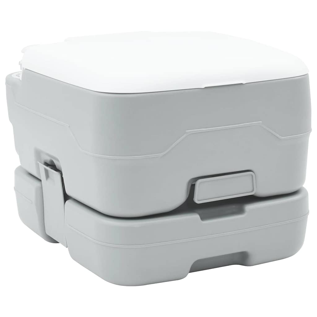 Campingtoilet - Portabel Grå 10L Rent Vand, 10L Affaldstank