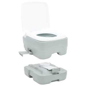 Campingové WC Šedá a bílá 41,5 x 36,5 x 30 cm Polyethylen - obrázek 10