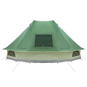 Tipi stan se střechou Zelená 466 x 310 x 240 cm taft - obrázek 6
